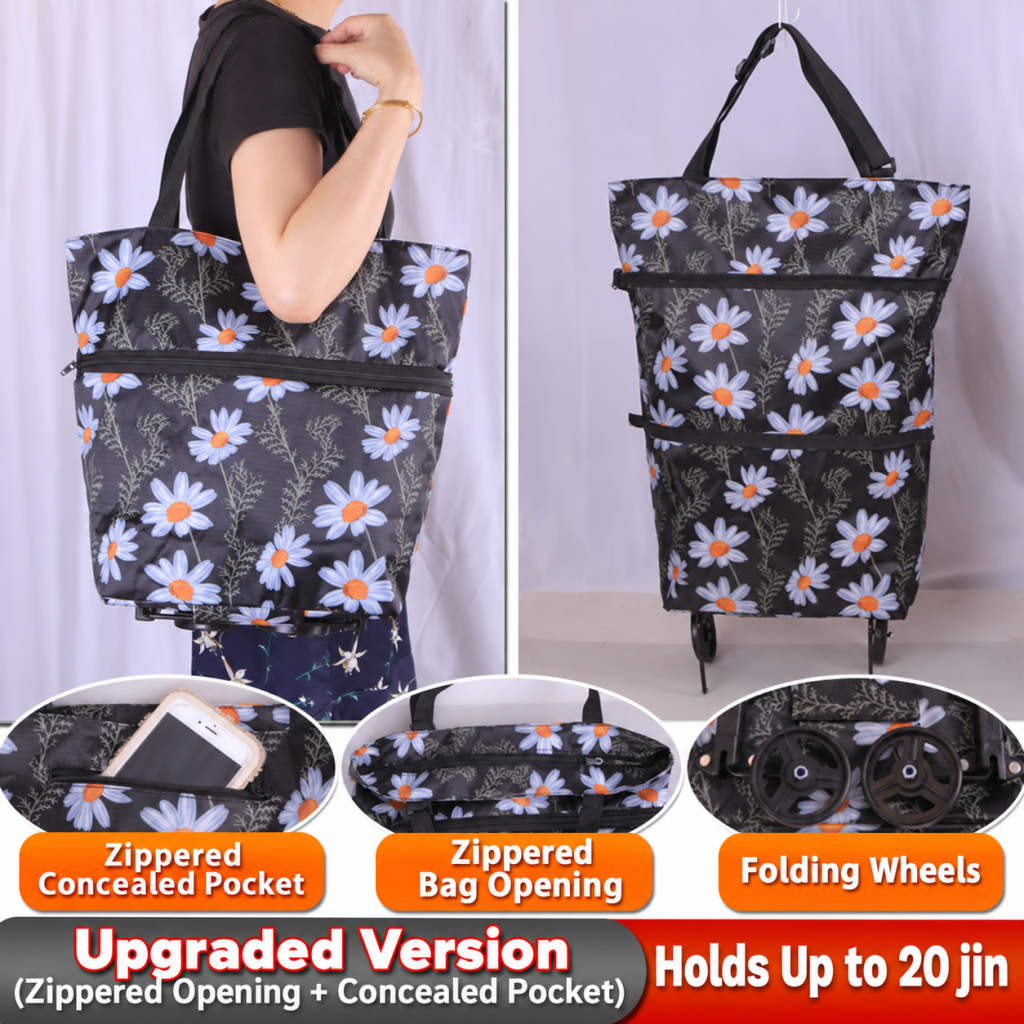 Hidden Wheel Shopping Bag WB-04