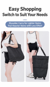 Detachable Swivel Wheel Shopping Bag WB-06